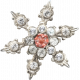 Snow &amp; Snuggles- Snowflake Brooch