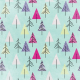 Snow &amp; Snuggles- Teal Trees Paper