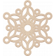 Farmhouse Christmas- Wood Snowflake