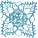 Woodland Winter- Blue Doily