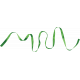 Strawberry Fields- Green Curly Ribbon