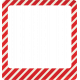 Let&#039;s Get Festive- Red Striped Frame