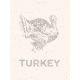 Day of Thanks Turkey Card 3x4