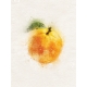 Orange with Leaf 3x4 Card