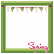 Spring Fresh Square Decorated Frame 04- Green- All Shadows