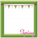 Spring Fresh Square Decorated Frame 04- Green- Inner Shadows Only