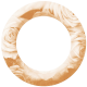 Spring Fresh Round Rose Frame 03 - Cream