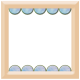Spring Fresh Square Decorated Frame 03 - Cream