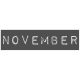 Work From Home- November Word Label Black