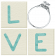 Shabby Wedding- Love Blocks