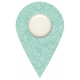 Shabby Wedding- Geotag Teal