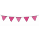 Winter Stitched Pink Flag Bunting