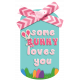Easter Some Bunny Loves You Pink Tag Element