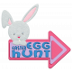 Easter Bunny Egg Hunt Arrow Element