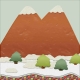 Christmas Gingerbread Mountain Paper