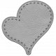 Stitched Leather Heart Template 5