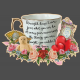 &#039;Strength in a Tea Cup&#039; Vintage Floral Cluster