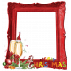 Red Christmas Celebration- Frame