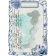 Blue Floral Journal Piece
