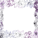 Halloween Floral Glitter Border