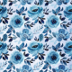 Blue Floral Paper