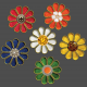 Extracted- Small Metal Flowers