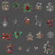 Festive Metal Charms 01