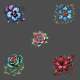 Fantasy Jewelled Flowers 01