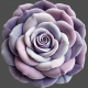 Lilac Gradient Velvet Fabric Rose