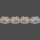 Cream Rose Lace Border