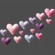 Pastel Puffy Hearts 02