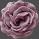 Light Plum Fabric Flower
