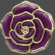 Purple Rose Button