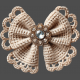 Fancy Beige Bow