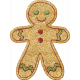 Gingerbread Man Glittered 1