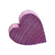 Wooden Heart- Purple