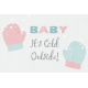 Winter Fun- Snow Baby Journal Card Baby It&#039;s Cold Outside 4x6