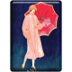 Spring Day Collab- April Showers Woman Holding Umbrella Tag