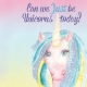 Raindrops and Rainbows Watercolor Fantasy Just be Unicorns Journal Card 4x4