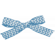 Into the Woods- Blue Chevron Bow 