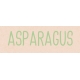 Garden Tales Asparagus Word Art Snippet