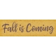 Fall Flurry Fall is Coming Word Art 