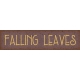 Fall Flurry Falling Leaves Word Art 