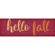 Fall Flurry Hello Fall Word Art 