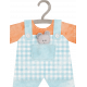 Baby Shower Watercolor Overalls on Hanger