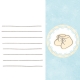 Baby Shower Blue Baby Booties Journal Card 4x4