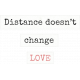 Love Knows Distance doesn&#039;t change Love Word Art