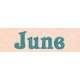 June Good Life- Summer June Word Art