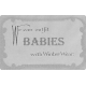 Snow Baby Template - Winter Babies Label 
