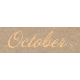 Frenchy October Word Art